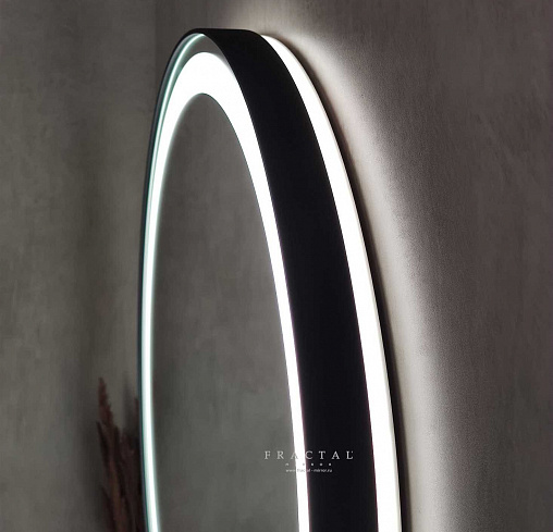 Круглое зеркало с подсветкой в металической раме Well 40+Ambilight