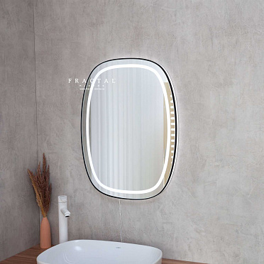 Фигурное зеркало Quard с подсветкой в раме Line +Ambilight