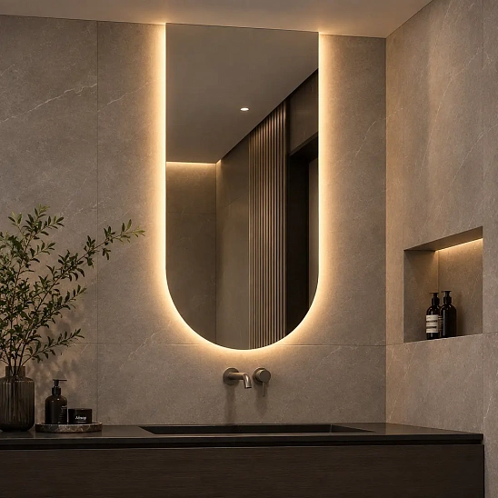 Зеркало перевернутая арка с подсветкой ambilight Light XL