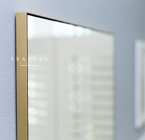Зеркало в алюминиевой раме Gold 110х110